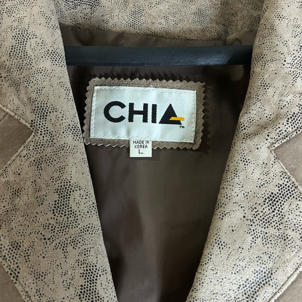 Chia suade leather Brown Jacket - Picture 3 of 3